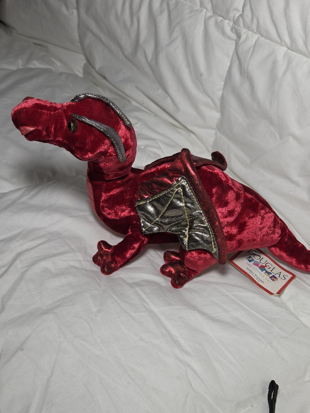 New Douglas Ruby RED FIRE DRAGON 12" Plush Retired Discontinued Htf NoCode Vtg